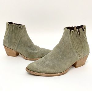faryl robin x free people | trill western boots olive suede leather 9